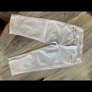 J. Crew white crop pants
